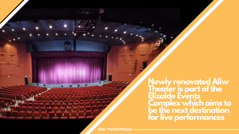 Newly renovated Aliw Theater is part of the Elizalde Events Complex which aims to be the next destination for live performances