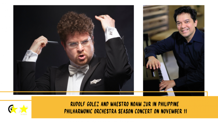 Rudolf P. Golez and Maestro Noam Zur in Philippine Philharmonic Orchestra season concert on November 11