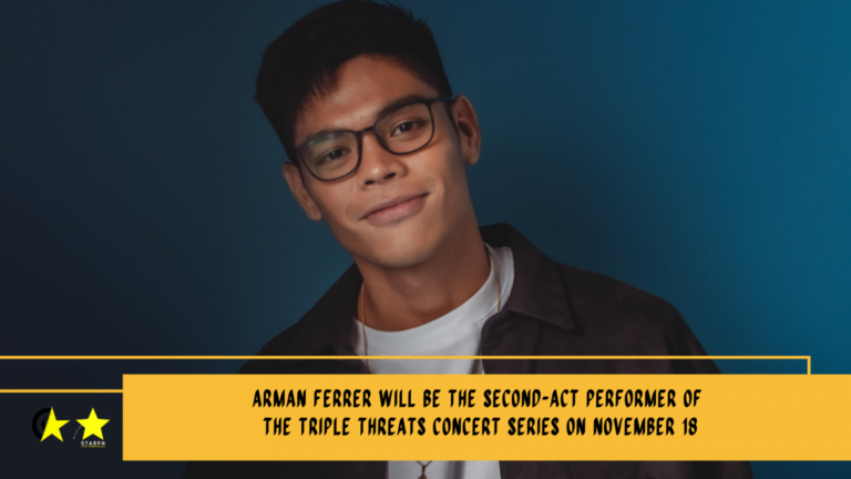 Arman Ferrer will be the second-act performer of the Triple Threats concert series on November 18